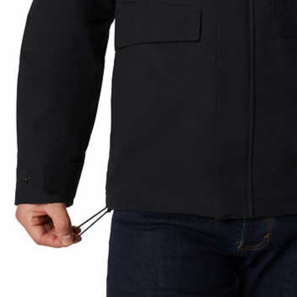 Columbia Men’s Hooded Fleece Lined Canvas Jacket Omni-Tech Insulated NWT Size M - Picture 6 of 6